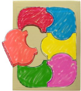 Ilustración de puzzle infantil - Centro de Educación Infantil Gibralfaro